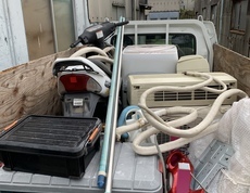 東京都葛飾区で洗濯機やバイク、エアコンなどの回収をしました